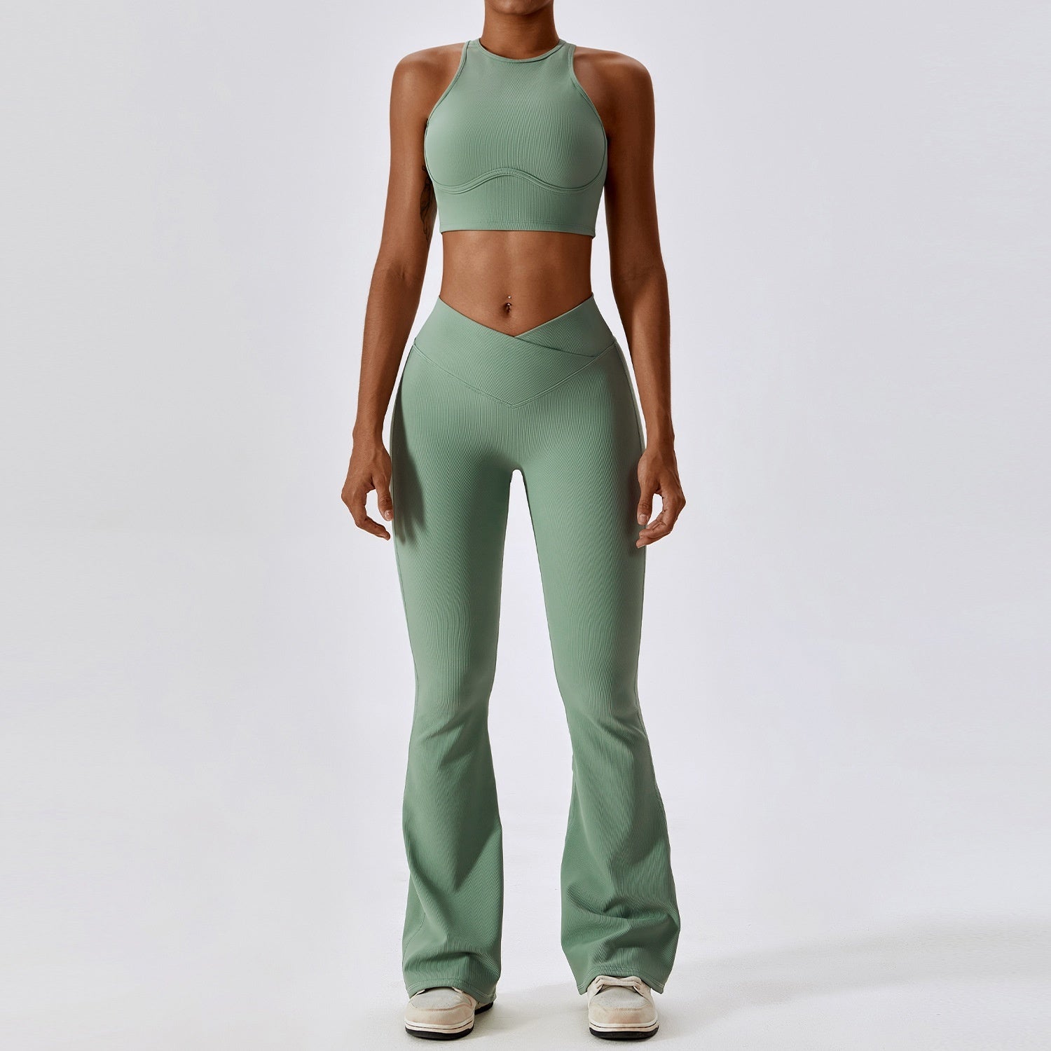 Thread Abdominal Tightening High Waist And Beautiful Back Yoga Set
