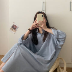 Cotton And Linen Elegant Idle Style Long Shirt Cardigan